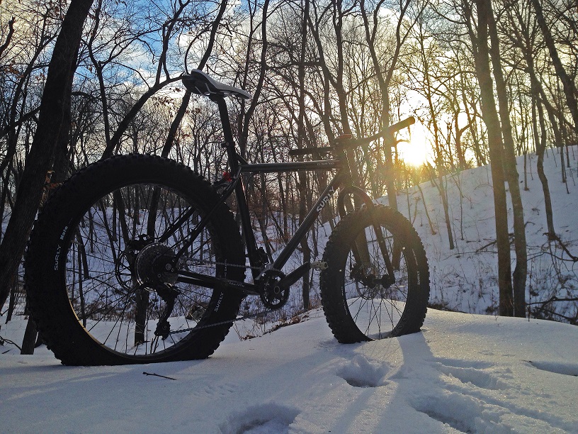 Fat biking by Dustin Gaffke